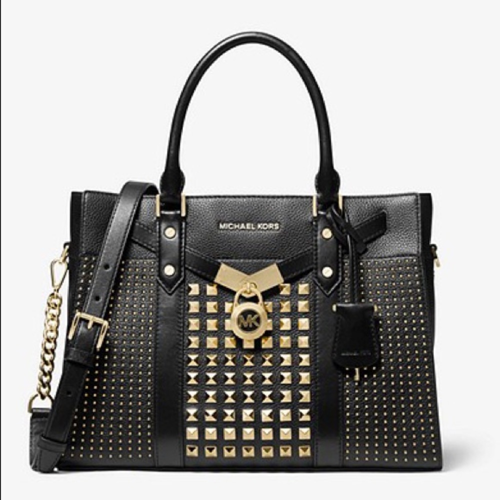Large Michael Kors studded bag